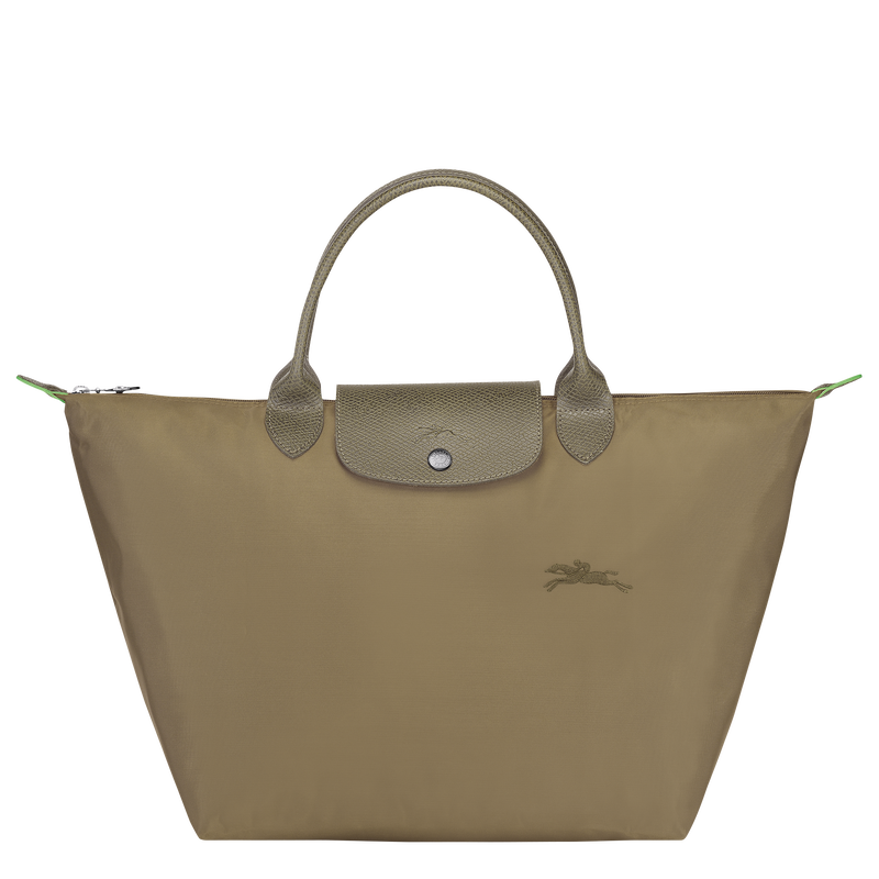 Longchamp Le Pliage Green Bolso con asa superior M Lona reciclada - alcachofa