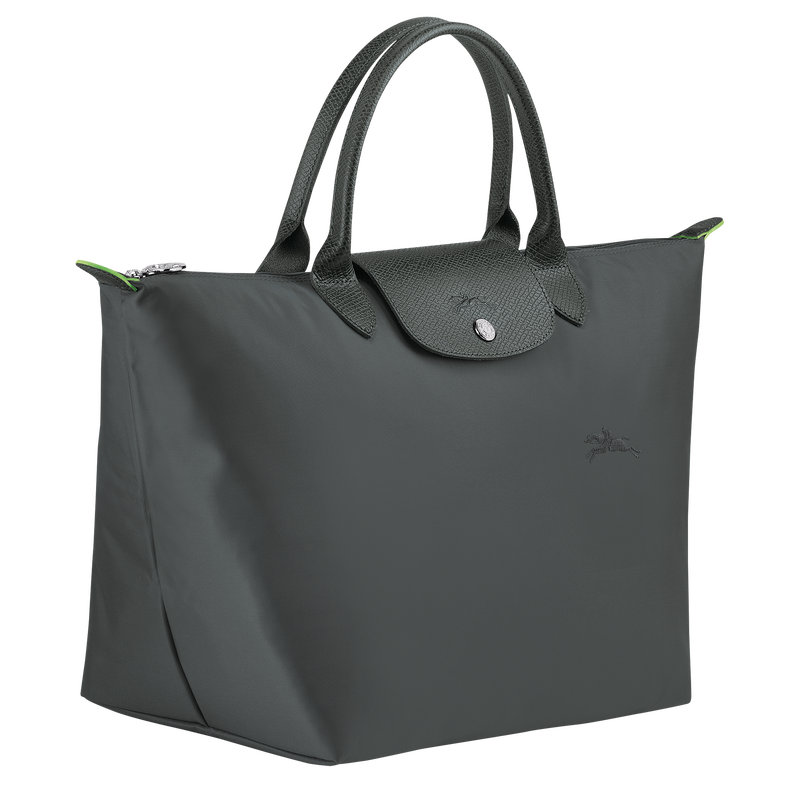 Longchamp Le Pliage Green Bolso Con Asa Superior M Lona Reciclada - Grafito