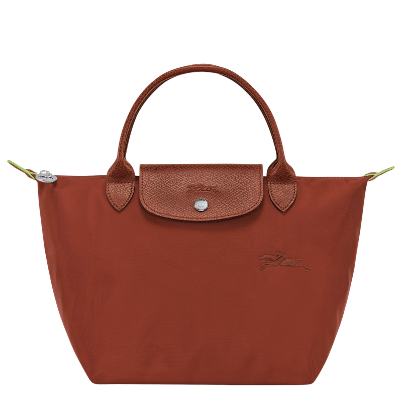 Longchamp Le Pliage Green Bolso con asa superior S Lona reciclada - Castaño