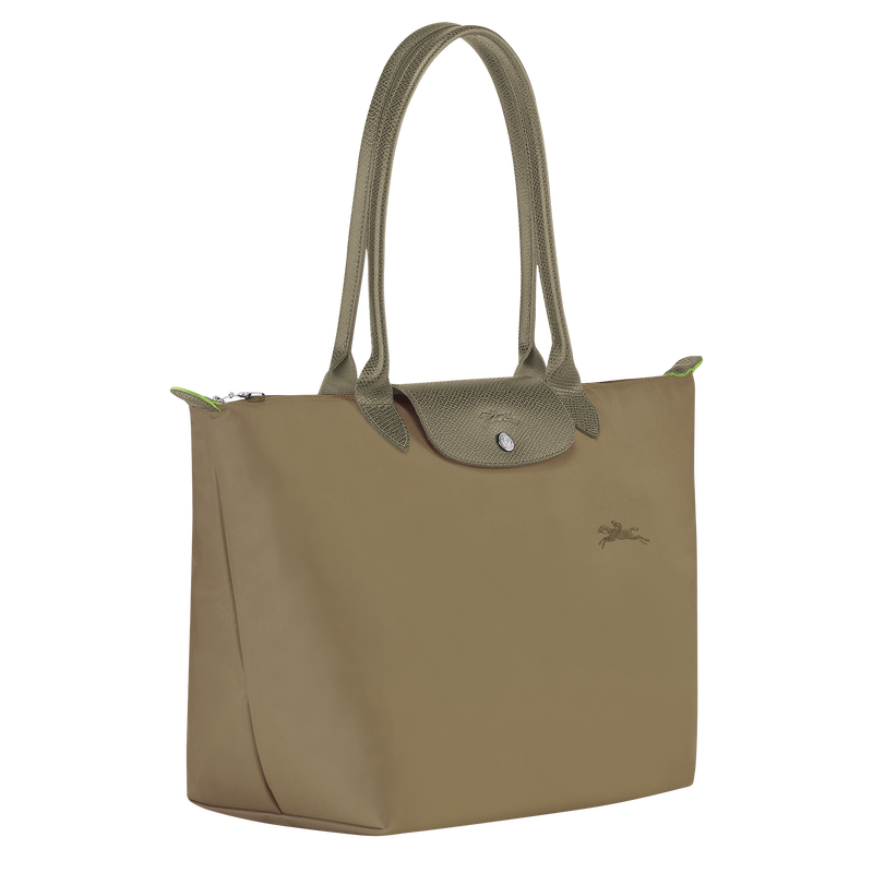 Longchamp Le Pliage Green Bolso De Hombro L Lona Reciclada - Alcachofa