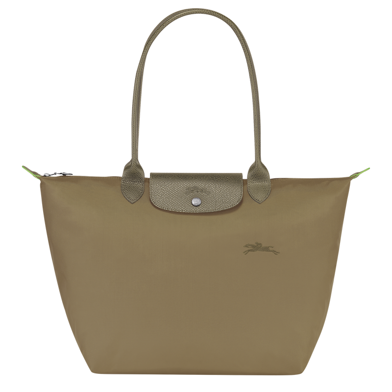 Longchamp Le Pliage Green Bolso de hombro L Lona reciclada - alcachofa