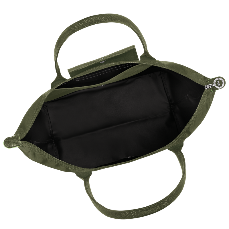 Longchamp Le Pliage Green Bolso De Hombro L Lona Reciclada - Bosque