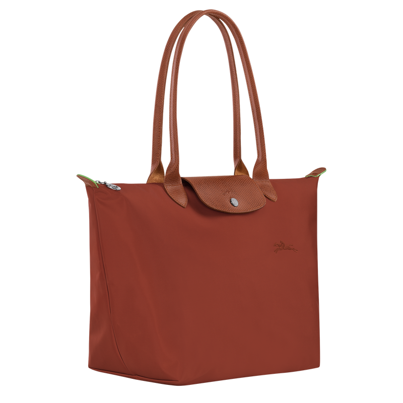 Longchamp Le Pliage Green Bolso De Hombro L Lona Reciclada - Castaño