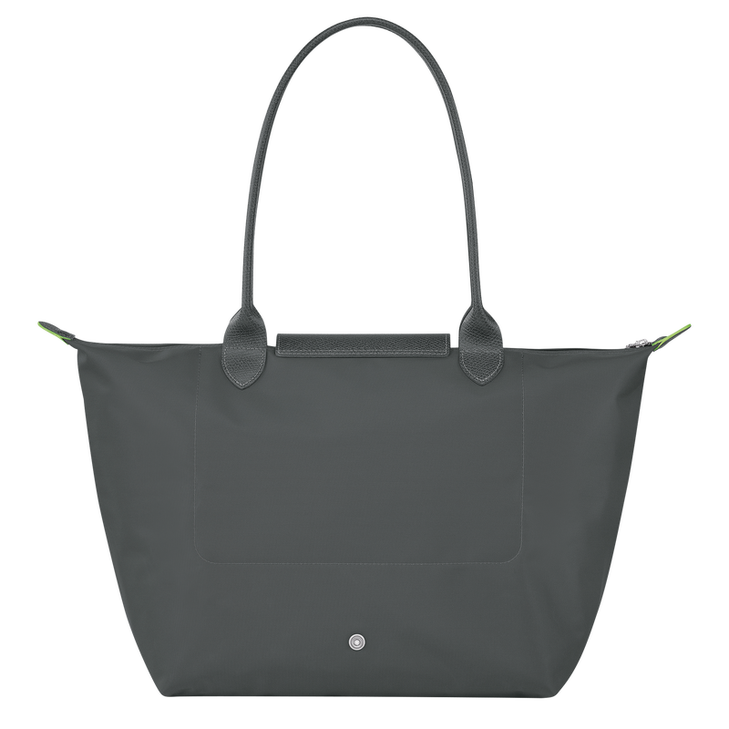 Longchamp Le Pliage Green Bolso De Hombro L Lona Reciclada - Grafito