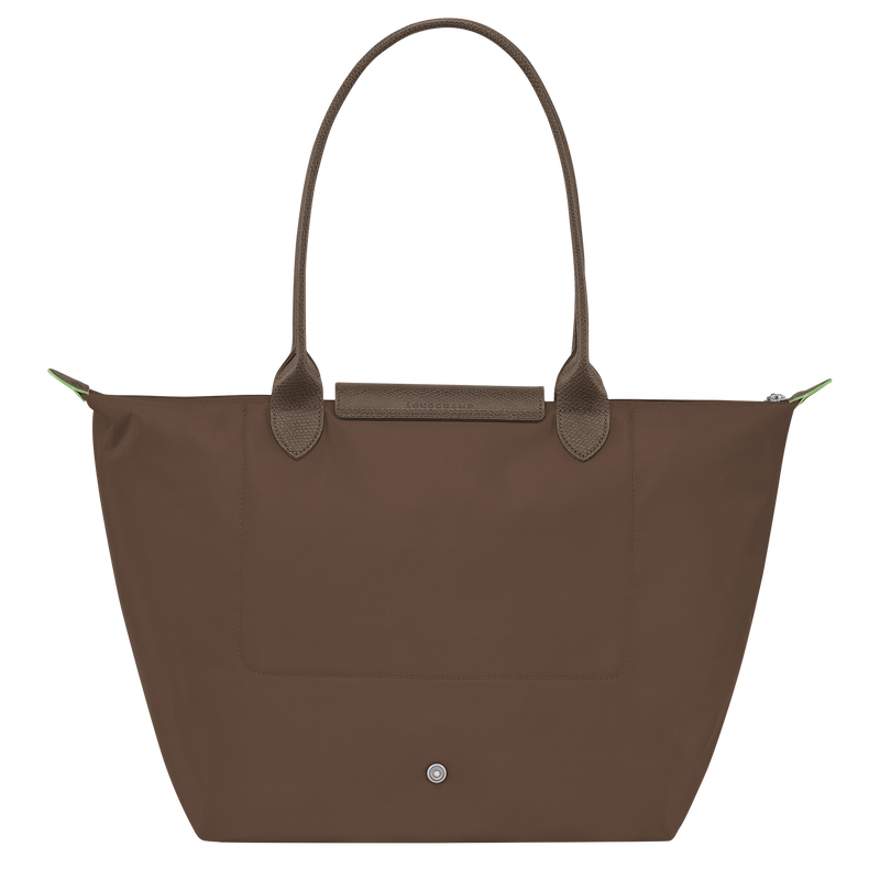 Longchamp Le Pliage Green Bolso De Hombro L Lona Reciclada - Tierra
