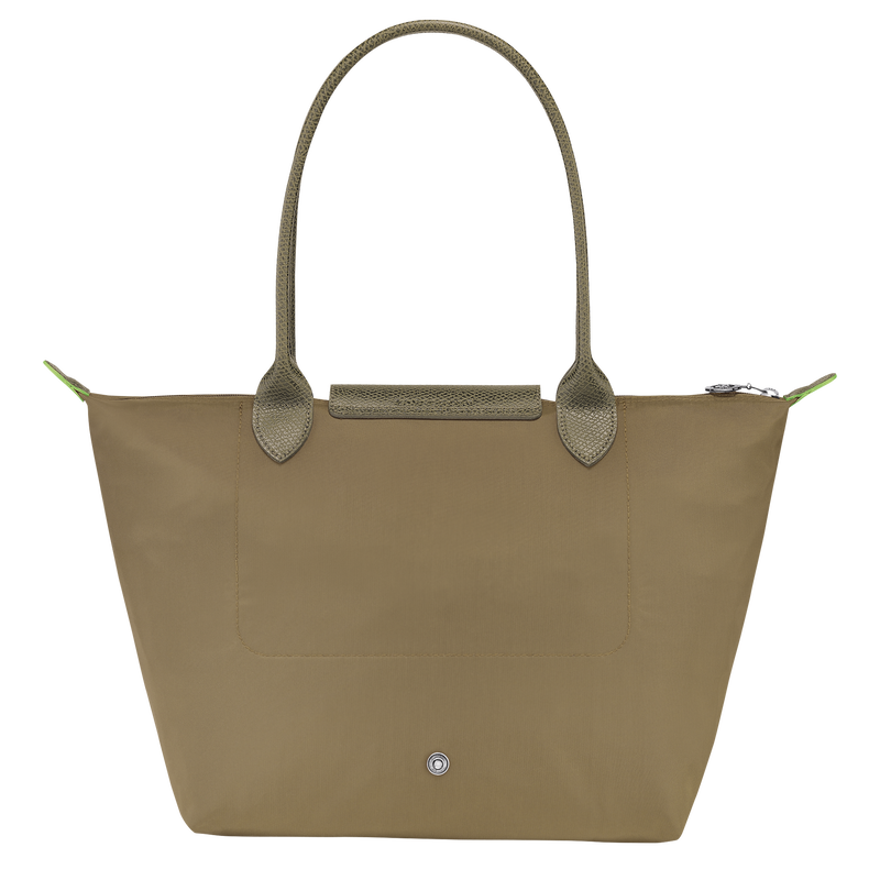 Longchamp Le Pliage Green Bolso De Hombro M Lona Reciclada - Alcachofa