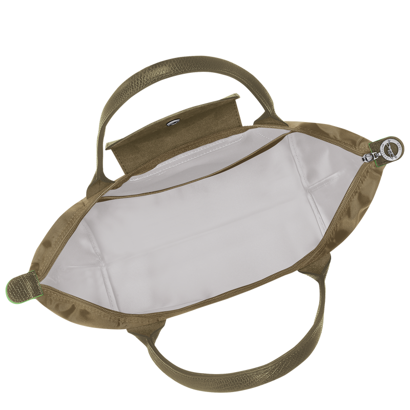 Longchamp Le Pliage Green Bolso De Hombro M Lona Reciclada - Alcachofa