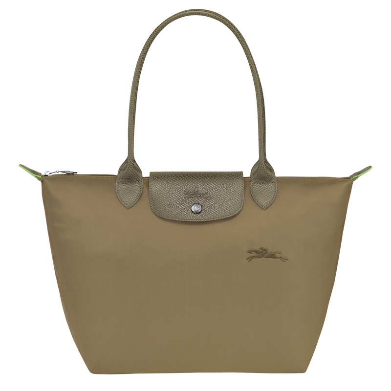 Longchamp Le Pliage Green Bolso de hombro M Lona reciclada - alcachofa