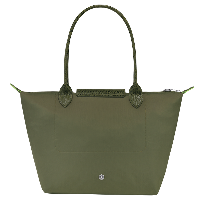 Longchamp Le Pliage Green Bolso De Hombro M Lona Reciclada - Bosque