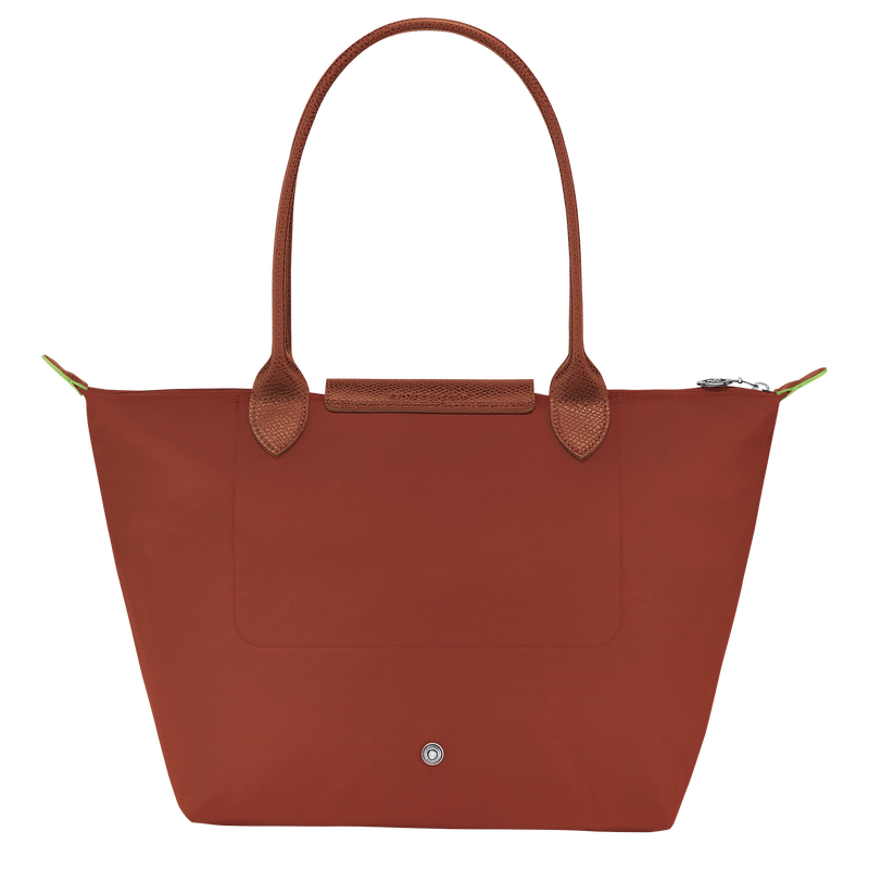 Longchamp Le Pliage Green Bolso De Hombro M Lona Reciclada - Castaño