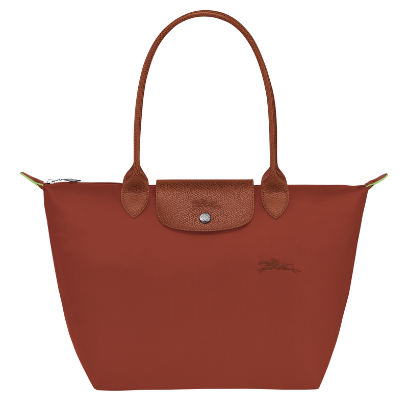 Longchamp Le Pliage Green Bolso de hombro M Lona reciclada - Castaño