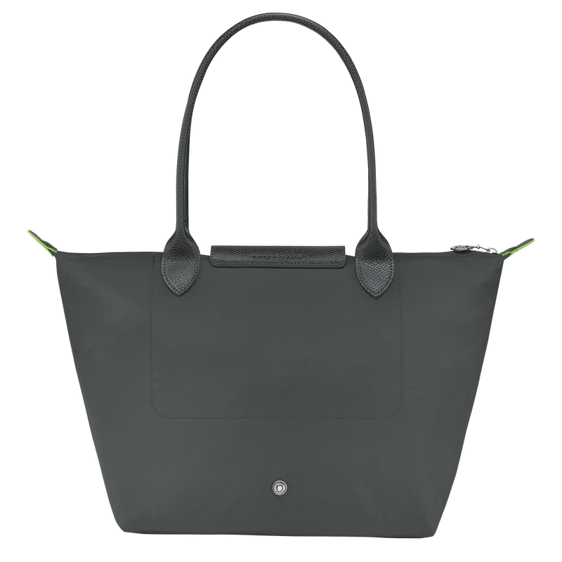 Longchamp Le Pliage Green Bolso De Hombro M Lona Reciclada - Grafito