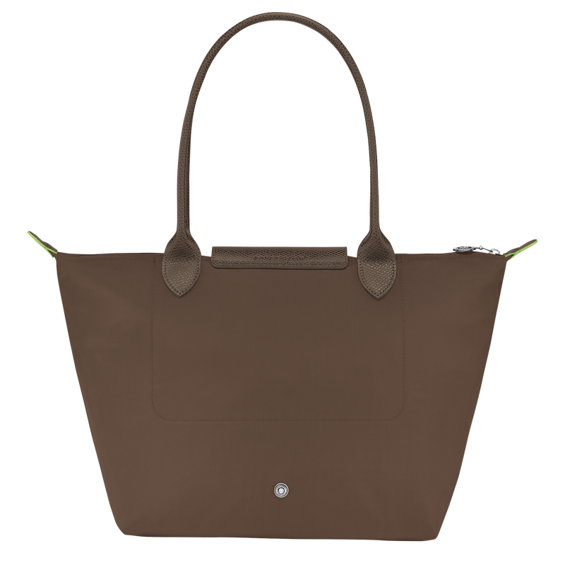 Longchamp Le Pliage Green Bolso De Hombro M Lona Reciclada - Tierra