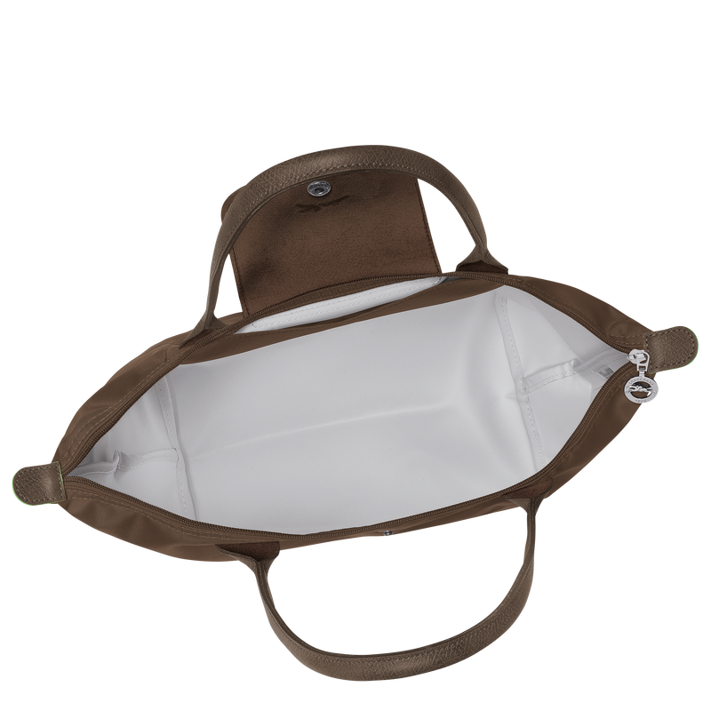 Longchamp Le Pliage Green Bolso De Hombro M Lona Reciclada - Tierra