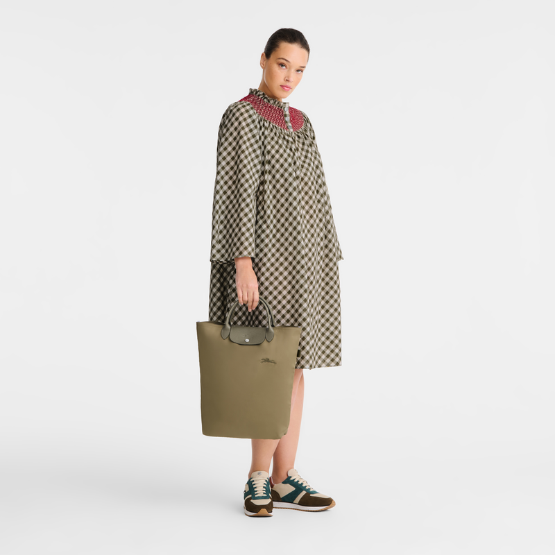 Longchamp Le Pliage Green Bolso Shopper M Tela - Alcachofa