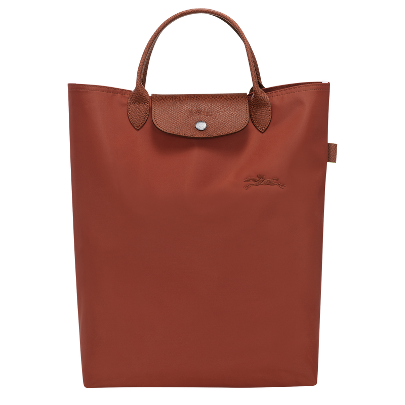 Longchamp Le Pliage Green Bolso shopper M Tela - Castaño