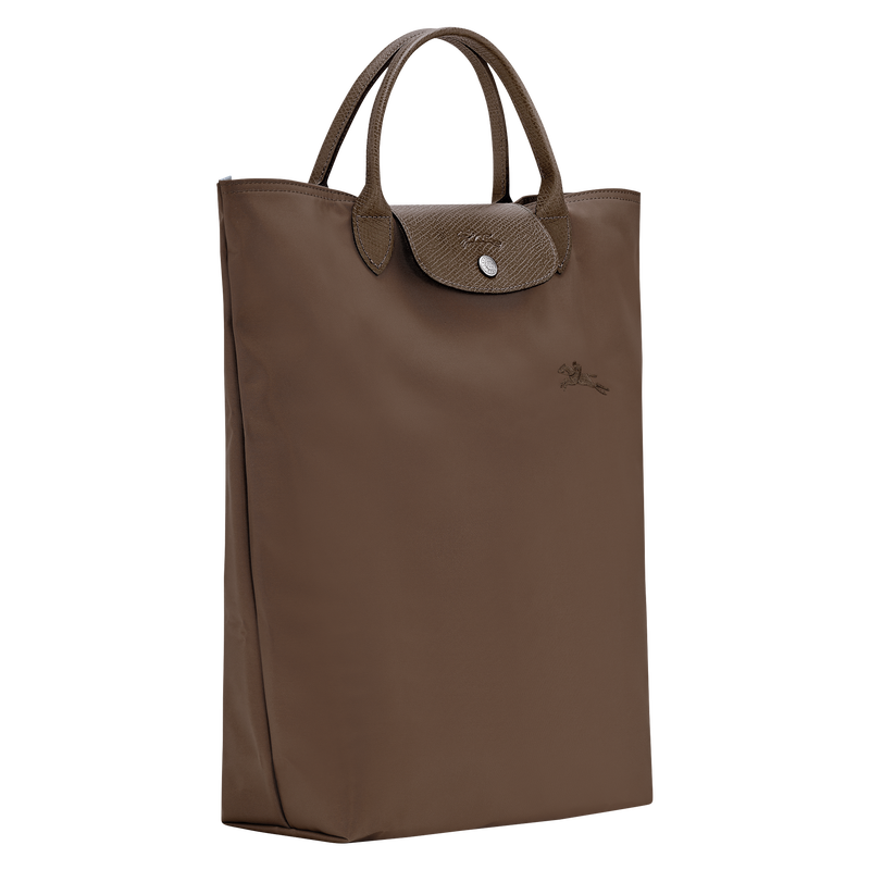 Longchamp Le Pliage Green Bolso Shopper M Tela - Tierra