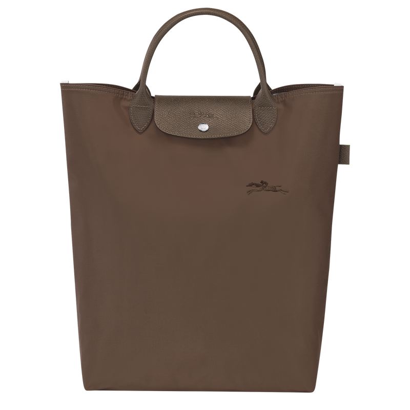 Longchamp Le Pliage Green Bolso shopper M Tela - Tierra