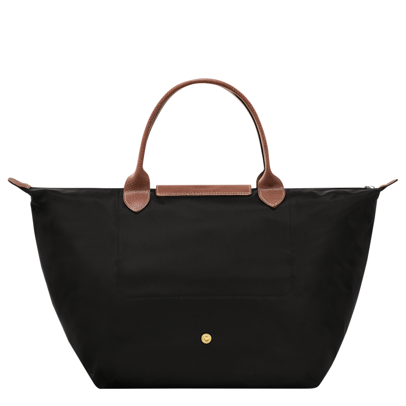 Longchamp Le Pliage Original Bolso Con Asa Superior M Lona Reciclada - Negro