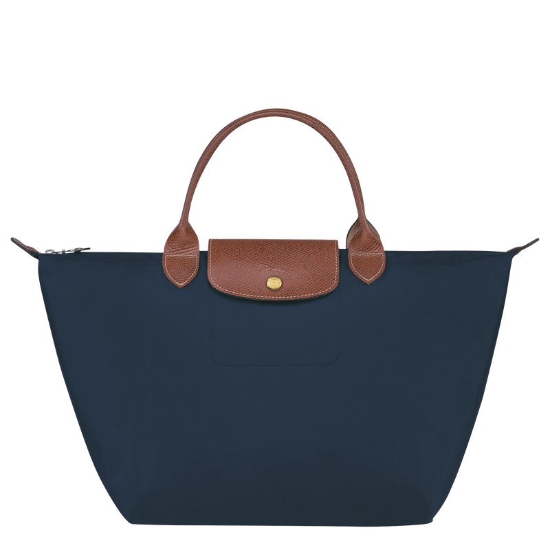 Longchamp Le Pliage Original Bolso con asa superior M Lona reciclada - Azul Marino