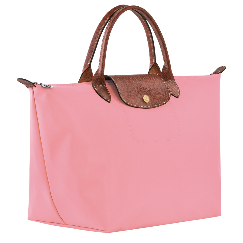 Longchamp Le Pliage Original Bolso Con Asa Superior M Lona Reciclada - Malvavisco