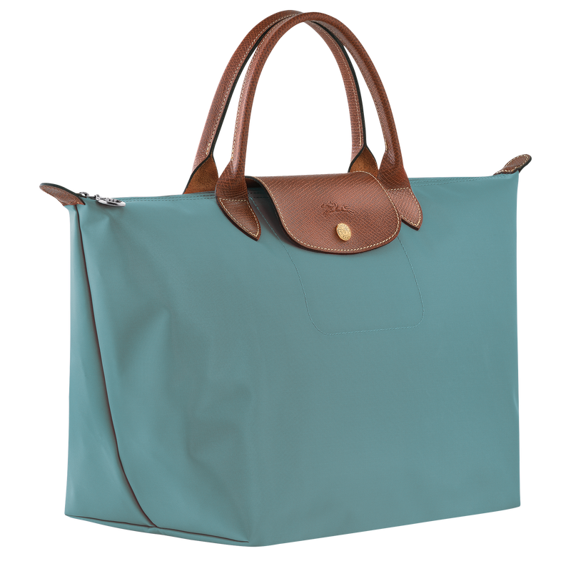 Longchamp Le Pliage Original Bolso Con Asa Superior M Lona Reciclada - Eucalipto