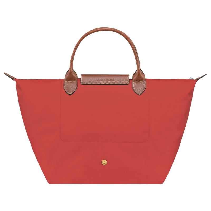Longchamp Le Pliage Original Bolso Con Asa Superior M Lona Reciclada - Tomate