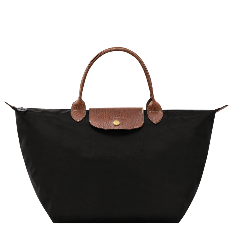 Longchamp Le Pliage Original Bolso con asa superior M Lona reciclada - Negro