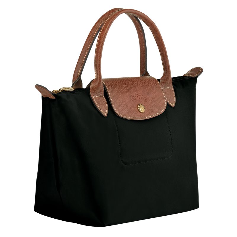 Longchamp Le Pliage Original Bolso Con Asa Superior S Lona Reciclada - Negro