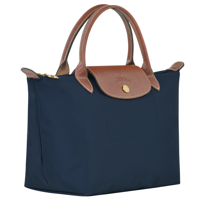 Longchamp Le Pliage Original Bolso Con Asa Superior S Lona Reciclada - Azul Marino