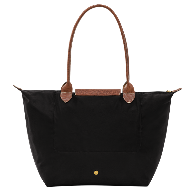 Longchamp Le Pliage Original Bolso De Hombro L Lona Reciclada - Negro