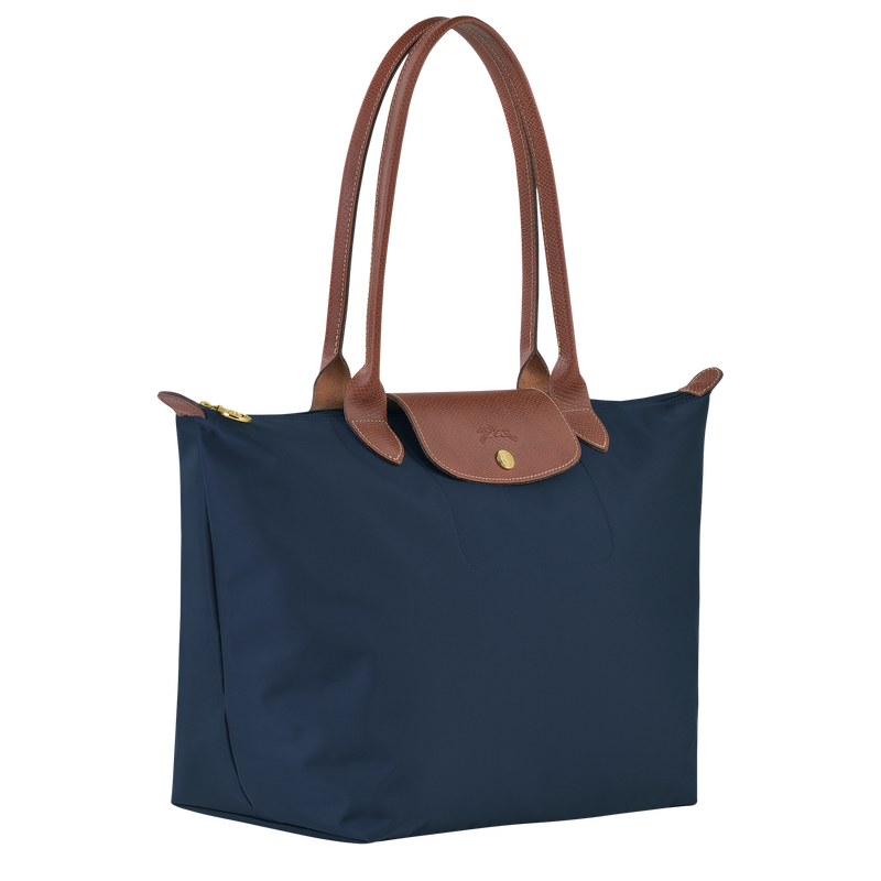 Longchamp Le Pliage Original Bolso De Hombro L Lona Reciclada - Azul Marino