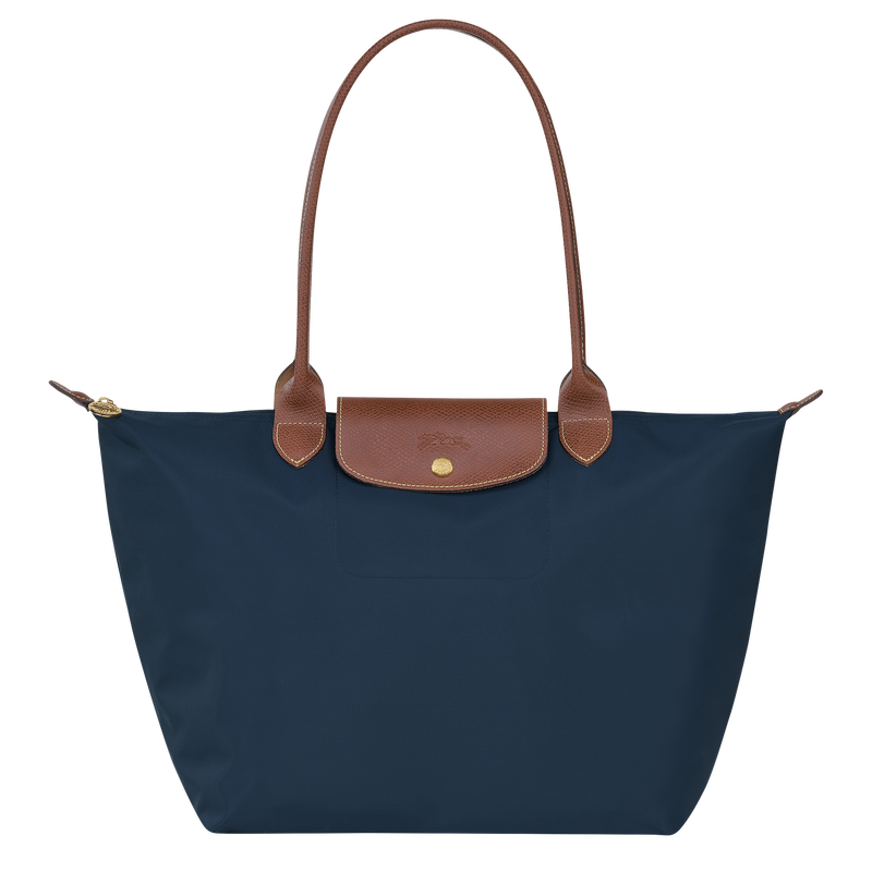 Longchamp Le Pliage Original Bolso de hombro L Lona reciclada - Azul Marino