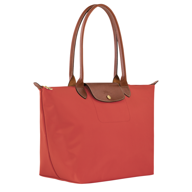 Longchamp Le Pliage Original Bolso De Hombro L Lona Reciclada - Tomate