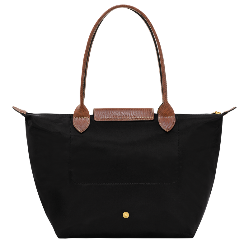 Longchamp Le Pliage Original Bolso De Hombro M Lona Reciclada - Negro