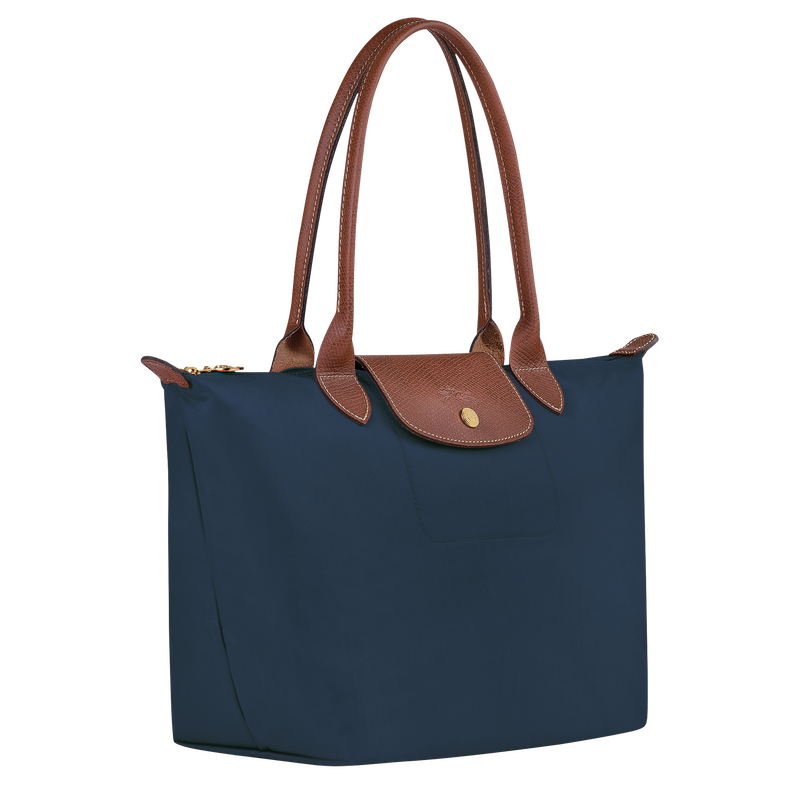 Longchamp Le Pliage Original Bolso De Hombro M Lona Reciclada - Azul Marino