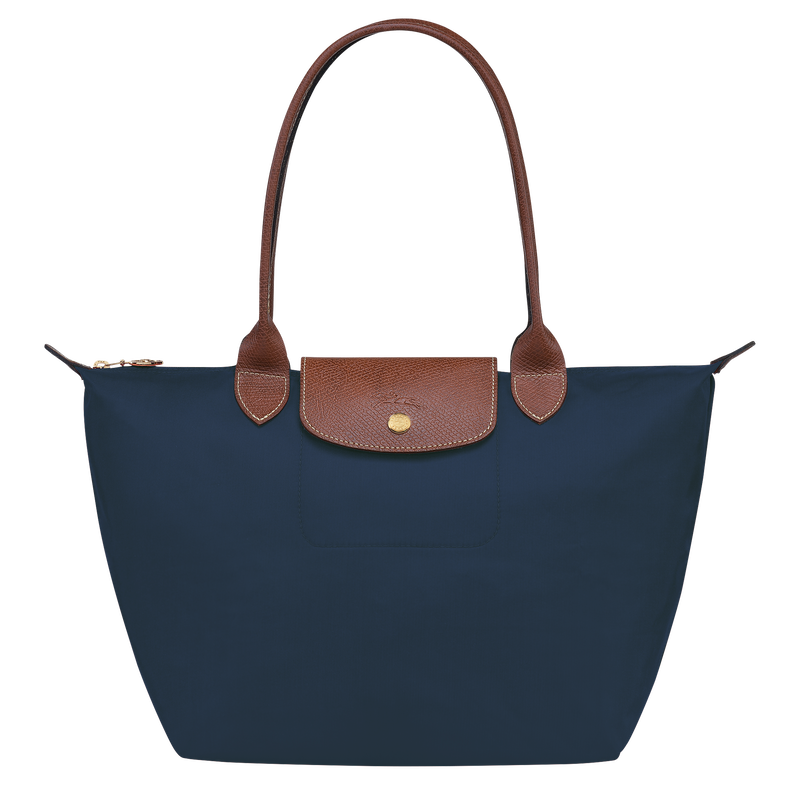 Longchamp Le Pliage Original Bolso de hombro M Lona reciclada - Azul Marino