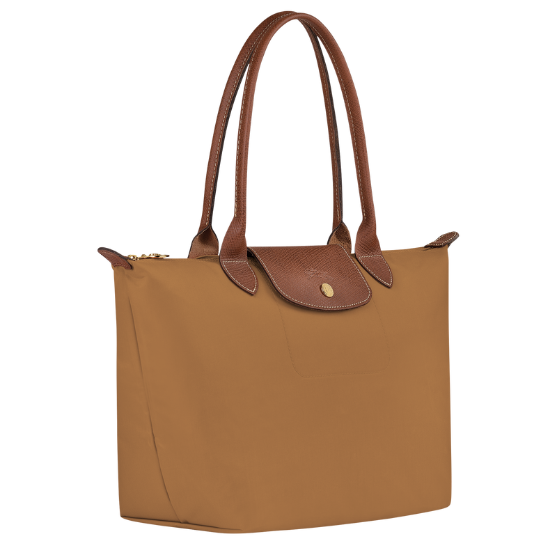 Longchamp Le Pliage Original Bolso De Hombro M Lona Reciclada - Ante