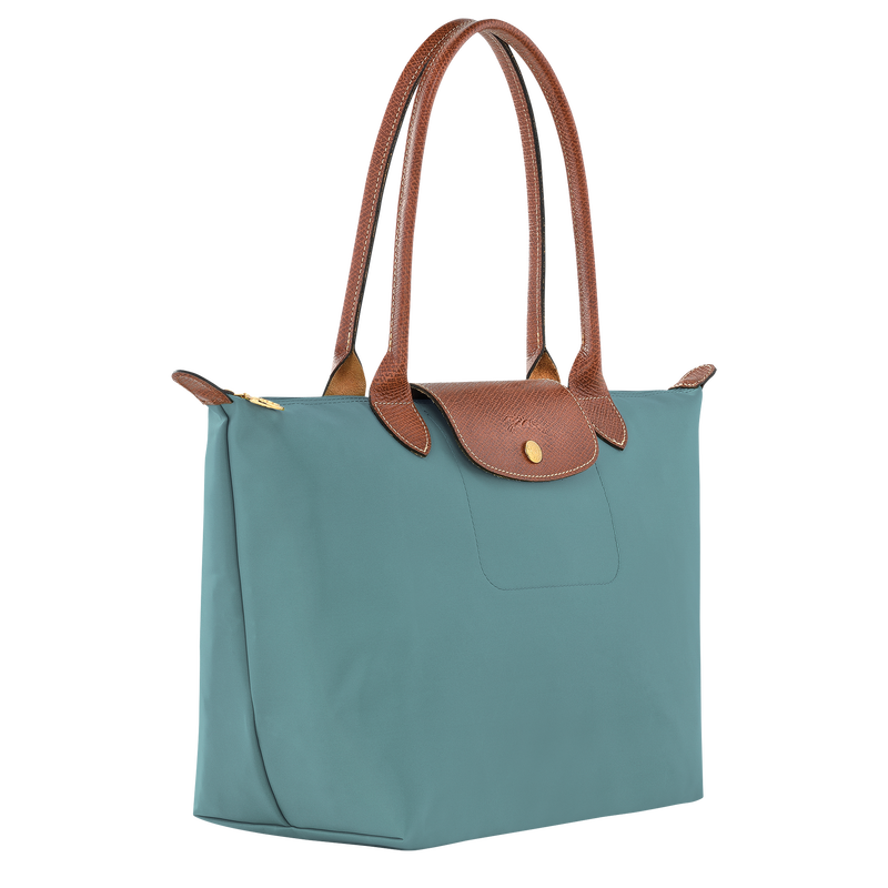 Longchamp Le Pliage Original Bolso De Hombro M Lona Reciclada - Eucalipto