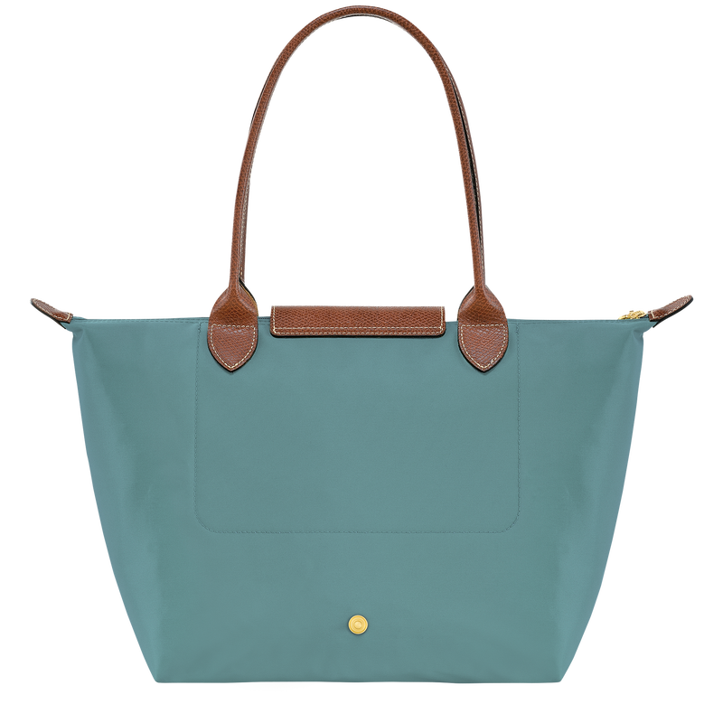 Longchamp Le Pliage Original Bolso De Hombro M Lona Reciclada - Eucalipto