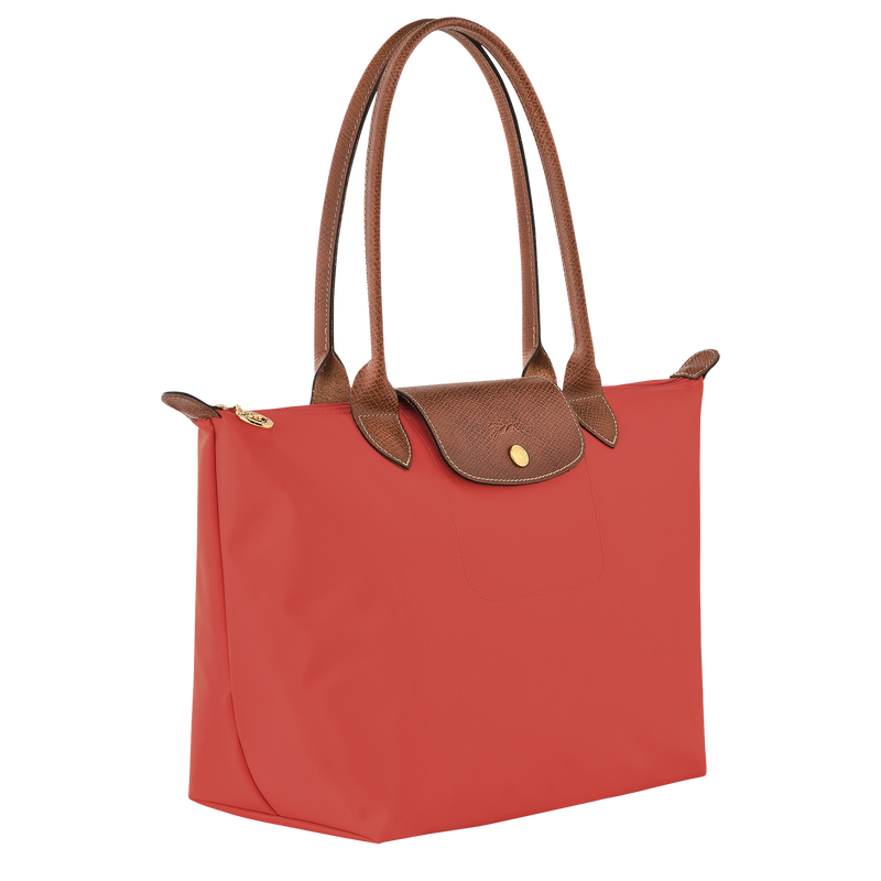 Longchamp Le Pliage Original Bolso De Hombro M Lona Reciclada - Tomate