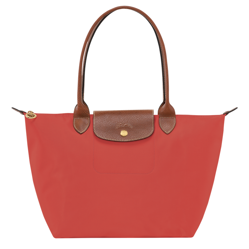 Longchamp Le Pliage Original Bolso de hombro M Lona reciclada - Tomate