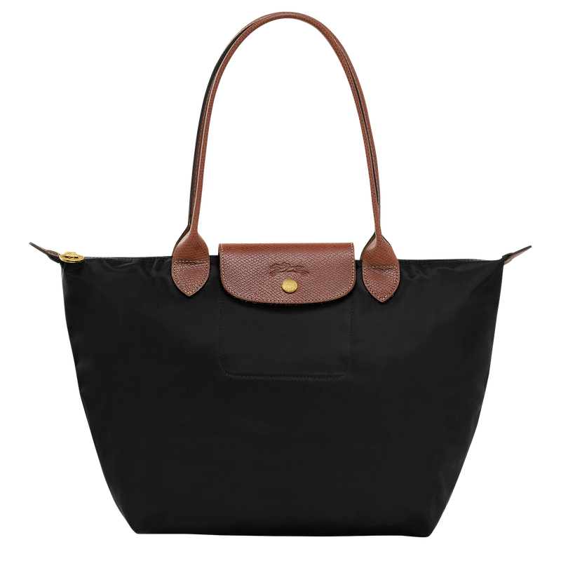 Longchamp Le Pliage Original Bolso de hombro M Lona reciclada - Negro