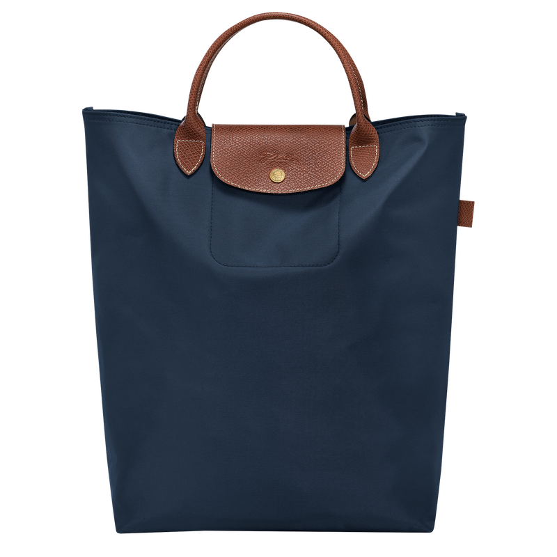 Longchamp Le Pliage Original Bolso shopper M Tela - Azul Marino
