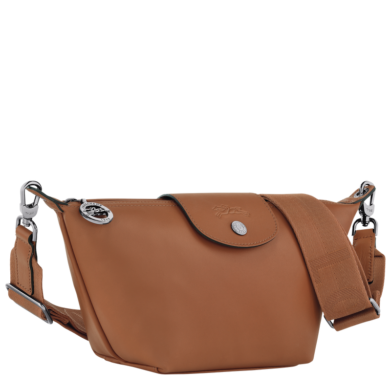 Longchamp Le Pliage Xtra Bolso Bandolera XS Cuero - Coñac