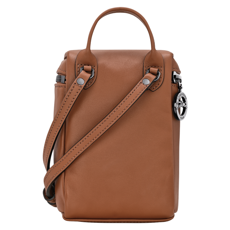 Longchamp Le Pliage Xtra Bolso Bandolera XS Cuero - Coñac