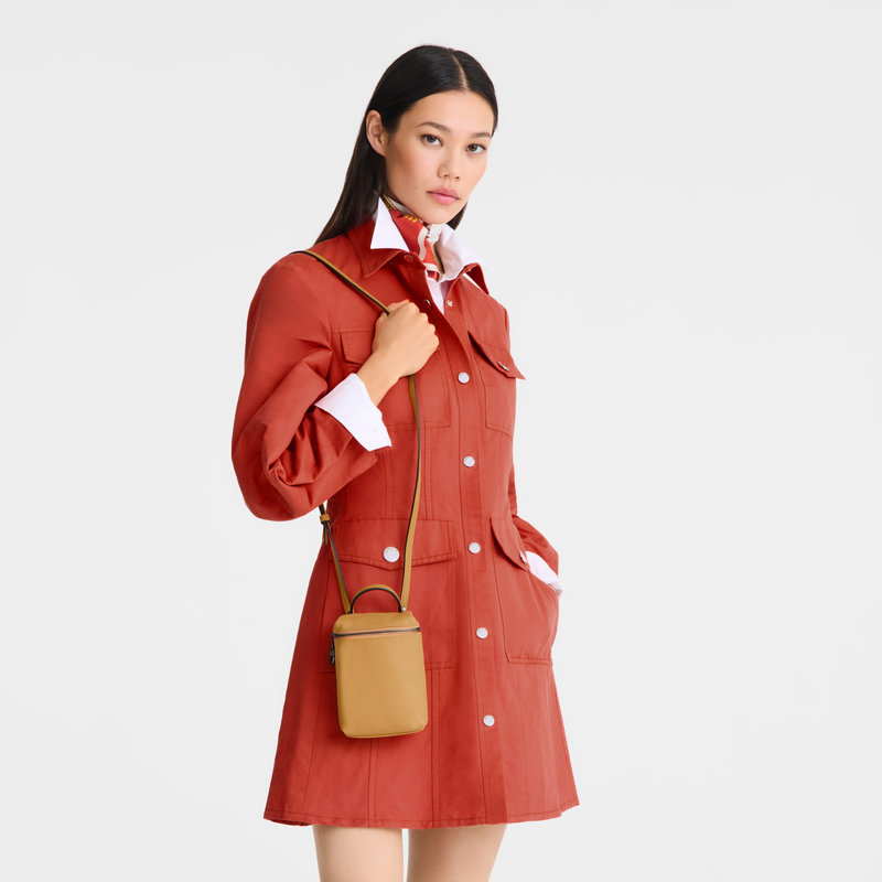 Longchamp Le Pliage Xtra Bolso Bandolera XS Cuero - Miel