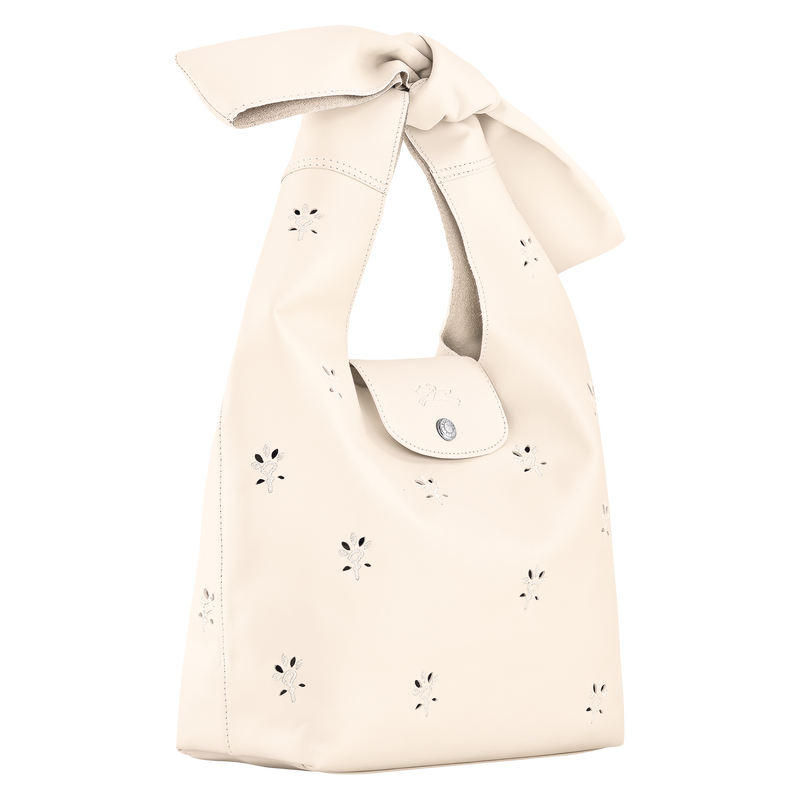 Longchamp Le Pliage Xtra Bolso De Hombro M Cuero - Crudo