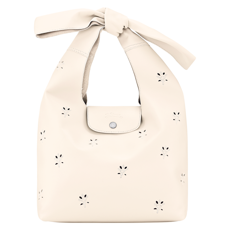 Longchamp Le Pliage Xtra Bolso de hombro M Cuero - Crudo