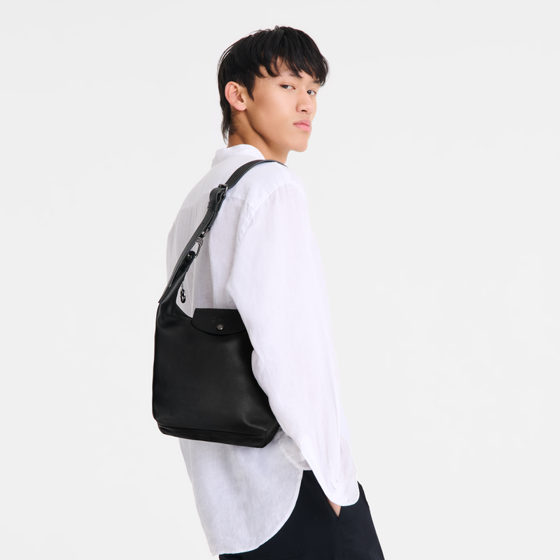 Longchamp Le Pliage Xtra Bolso De Hombro M Cuero - Negro